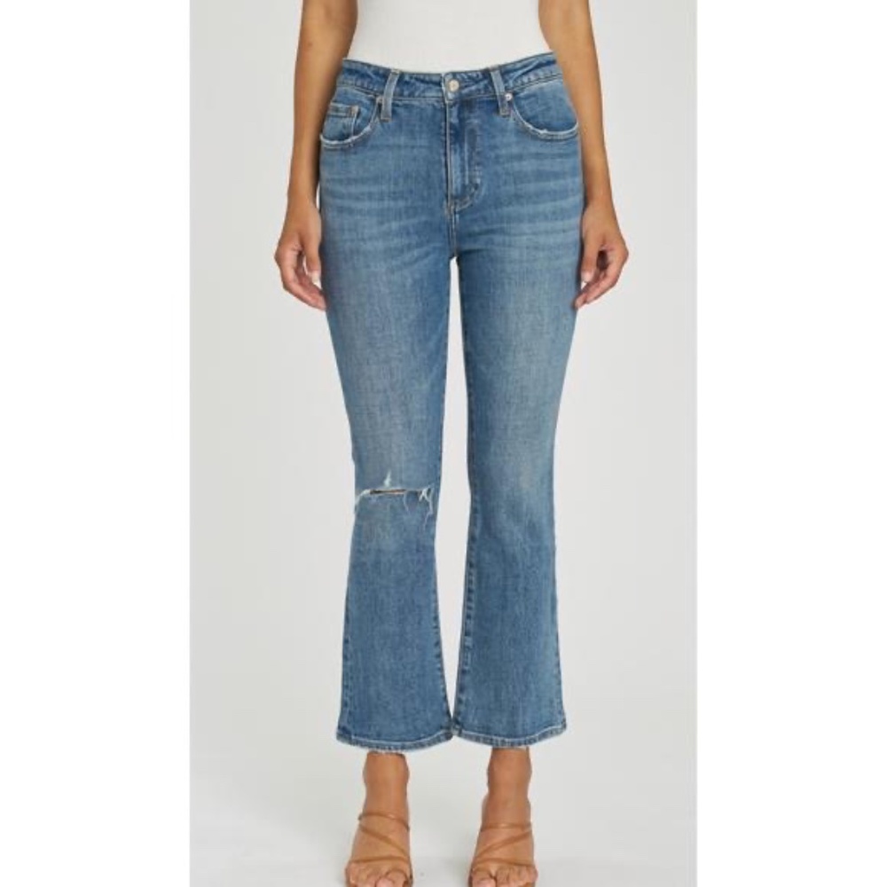 PISTOLA Lennon Cropped Bootcut Flare Jean in Canyon